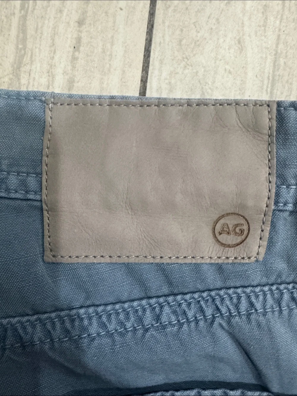 Ag Adriano Goldschmied Men's Straight Jeans in Slate Gray-Blue